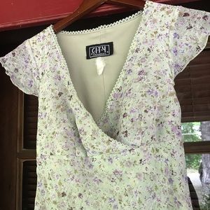 90s Bintage Floral Print Dress
